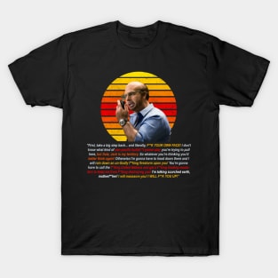 Tom Cruise as Les Grossman from Tropic Thunder - Curse filled Rant T-Shirt